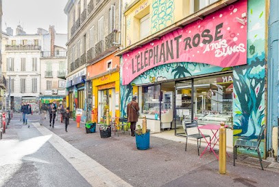 L'Eléphant Rose à Pois Blancs, Marchand de Glaces à Marseille 06